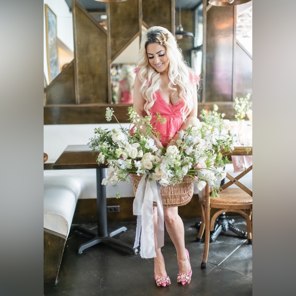 LoveShackFancy party dress Zorina in pink - Picture 6 of 7